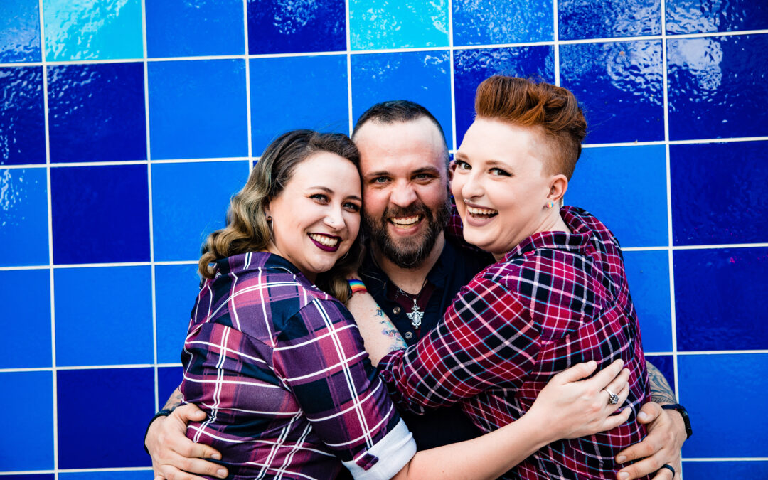 A Triad Polyamorous Portrait Session