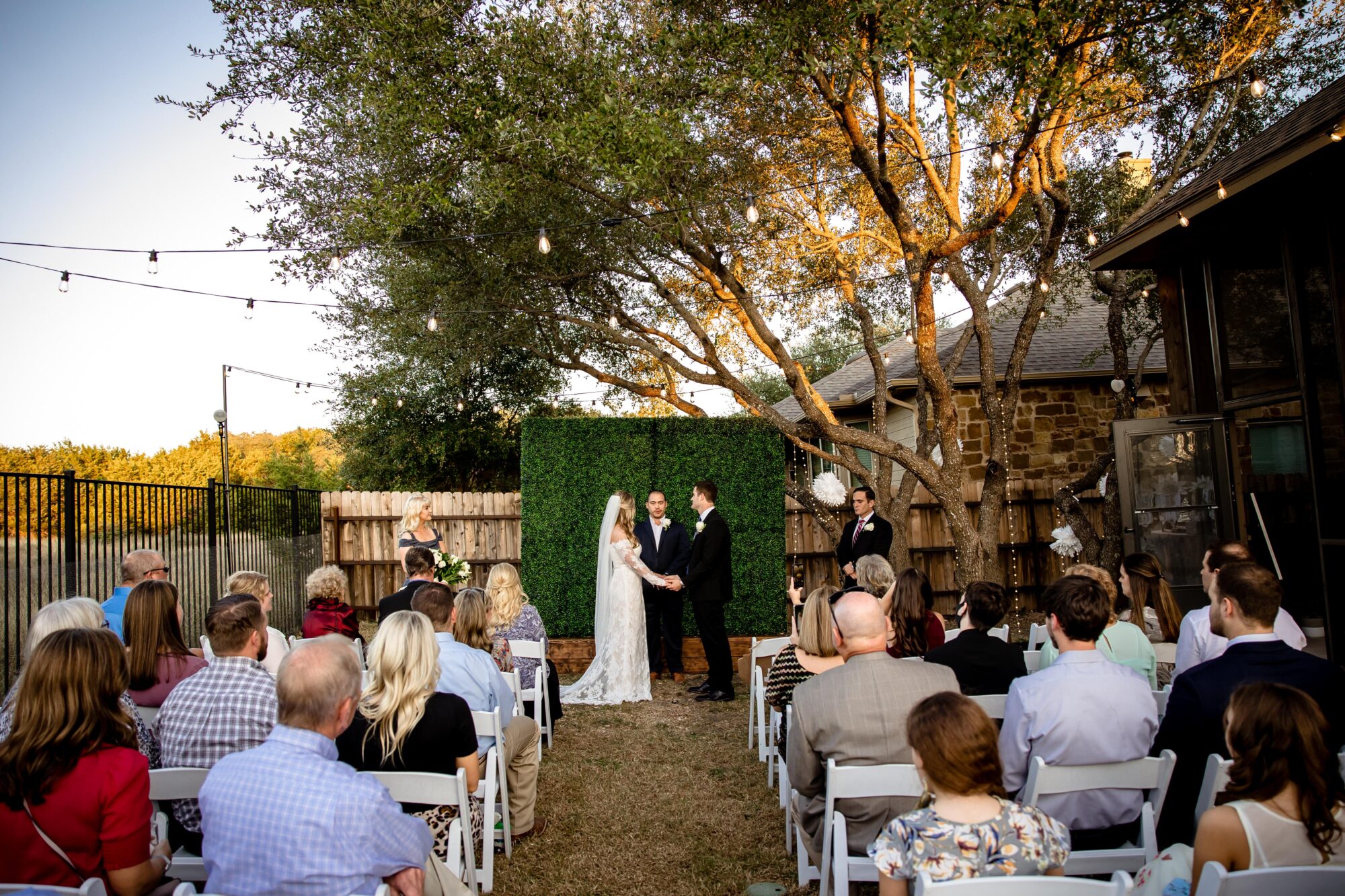 Budget-friendly backyard wedding
